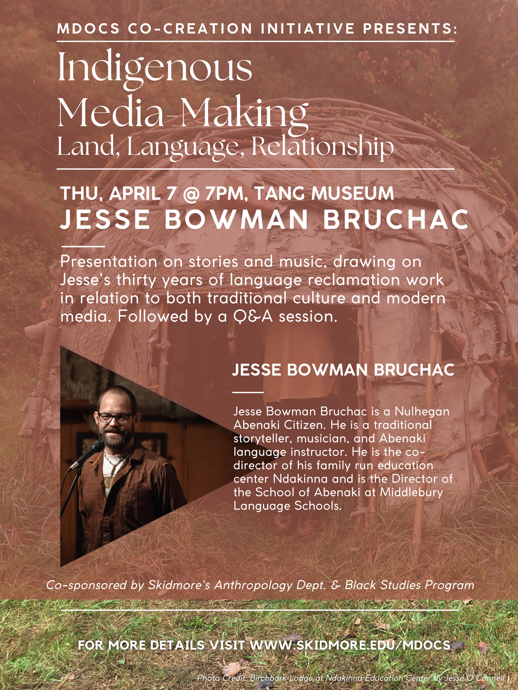 Jesse Bowman Bruchac event poster