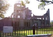 The A-bomb Dome in Hiroshima - less than 500 ft away from the bomb's epicenter, it's the closest building to withstand the explosion.