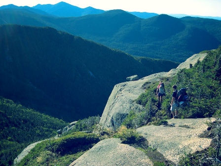 moutains and backpackers