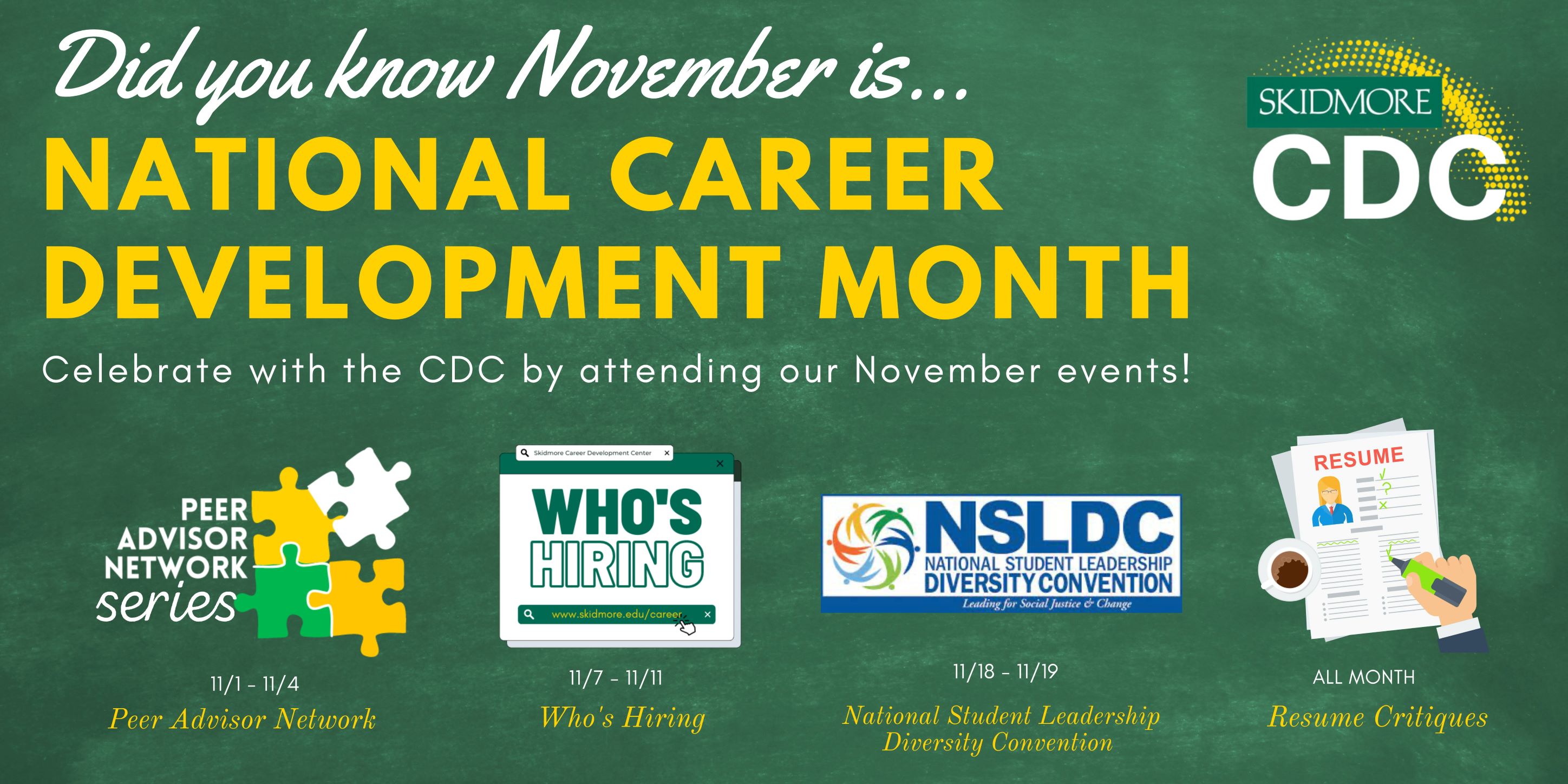 National Career Development Month