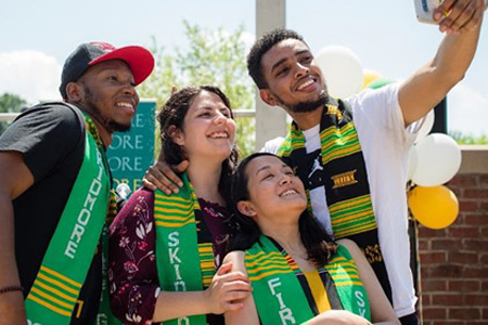 Diverse students graduate from Skidmore