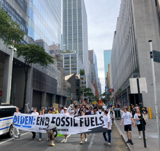 Fossil Fuels March City Street