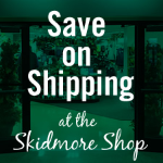 Save on shipping with the Skidmore Shop