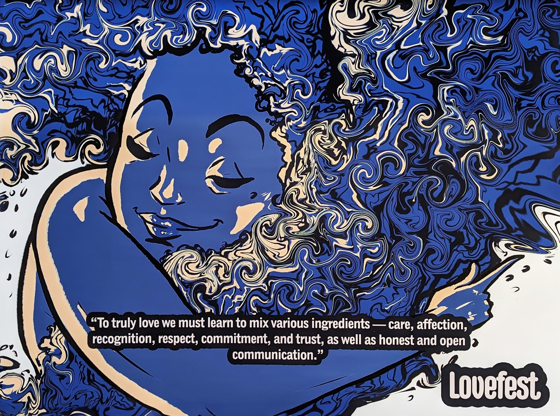 Digital Art of a blue lady