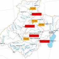map of the Kayaderosseras watershed