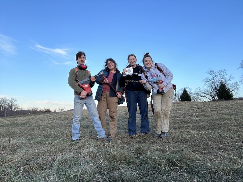 Students posing outside