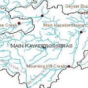 map of the area around Kayaderosseras Creek