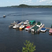 boats on Saratoga Lake