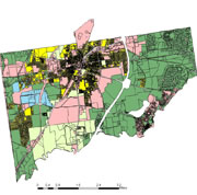 map of the area around Saratoga