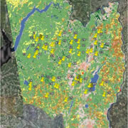 map of the Saratoga Lake watershed