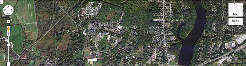 Saratoga and Skidmore, Google Maps view