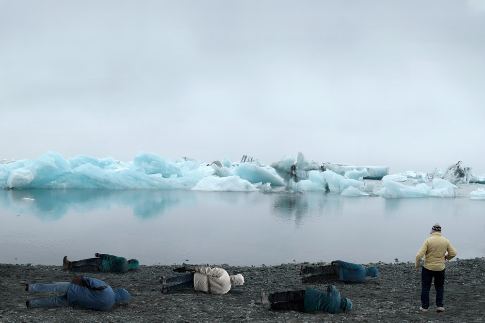 "Five down in Jökulsárlón,” 2015, from the series Still, by Sarah Sweeney, Art Department, Skidmore College