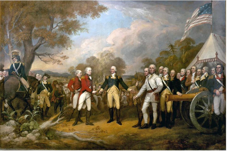 Portrait of Military Men in 18th century America