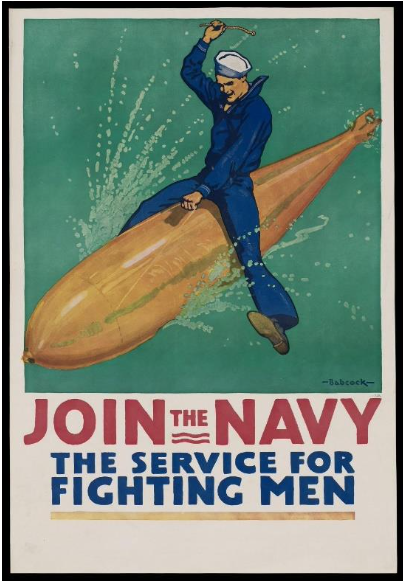 Propoganda to encourage men to join the Navy