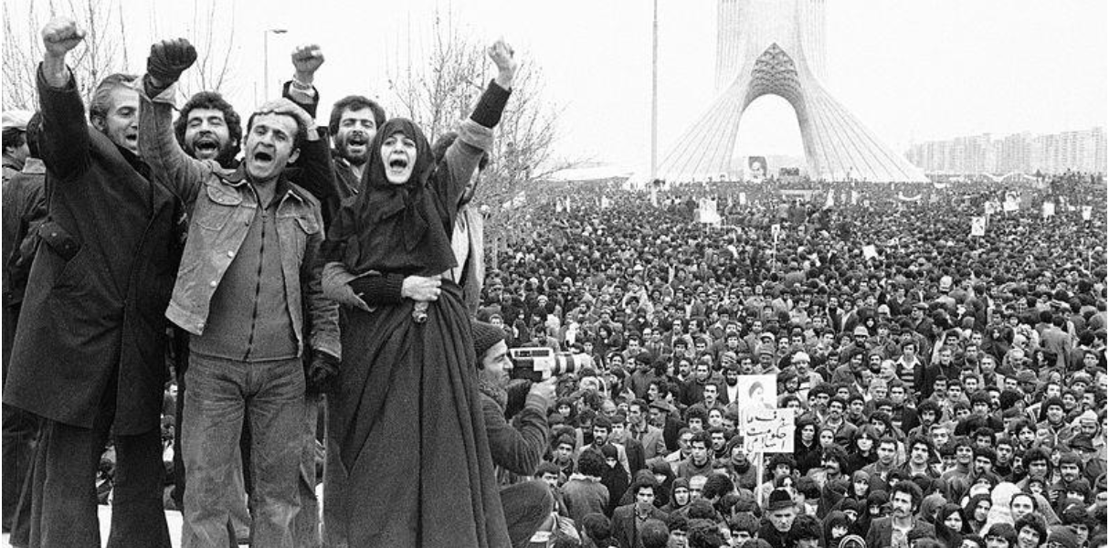 People gathered in Tehran