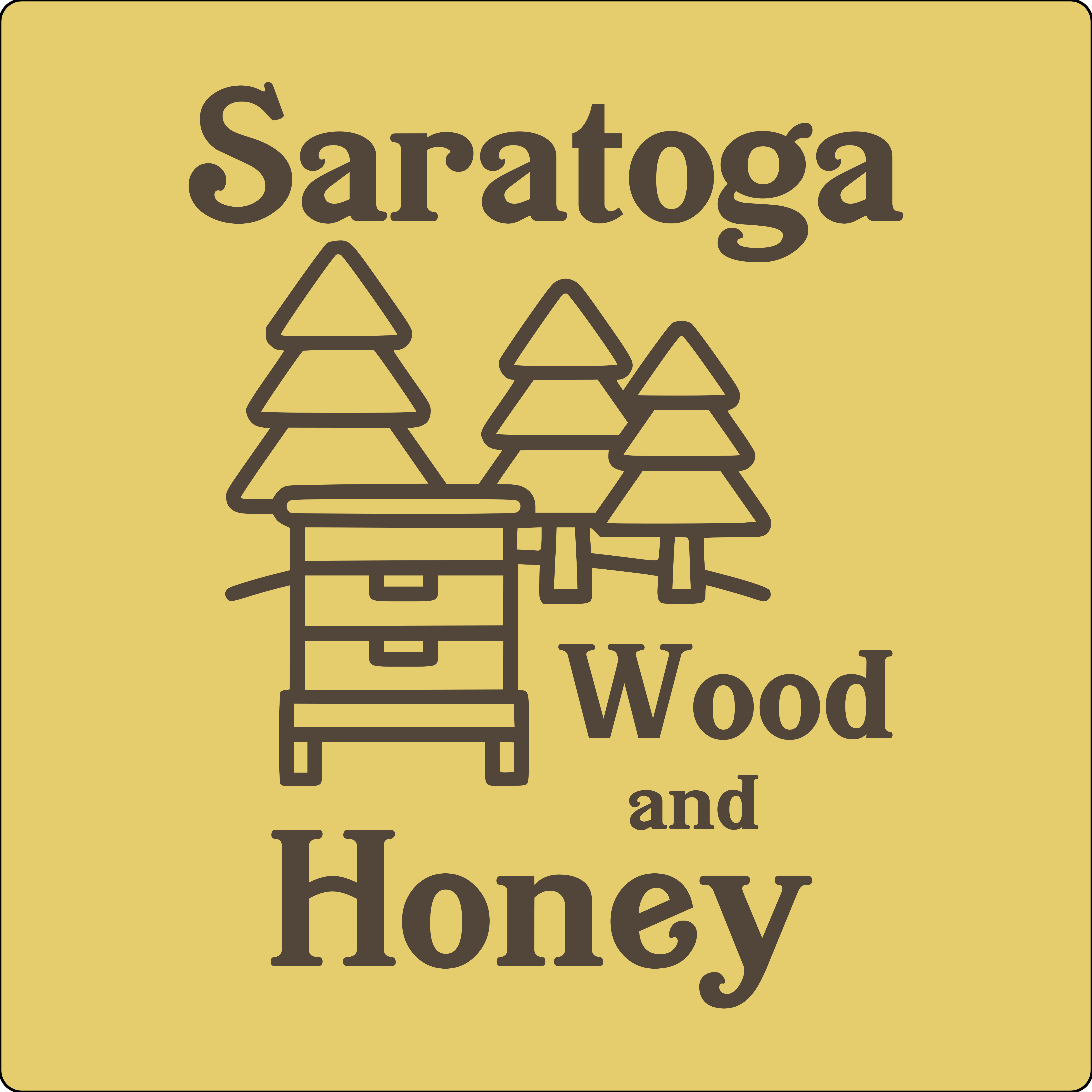 Saratoga Wood and Honey Logo Saratoga Wood and Honey Logo