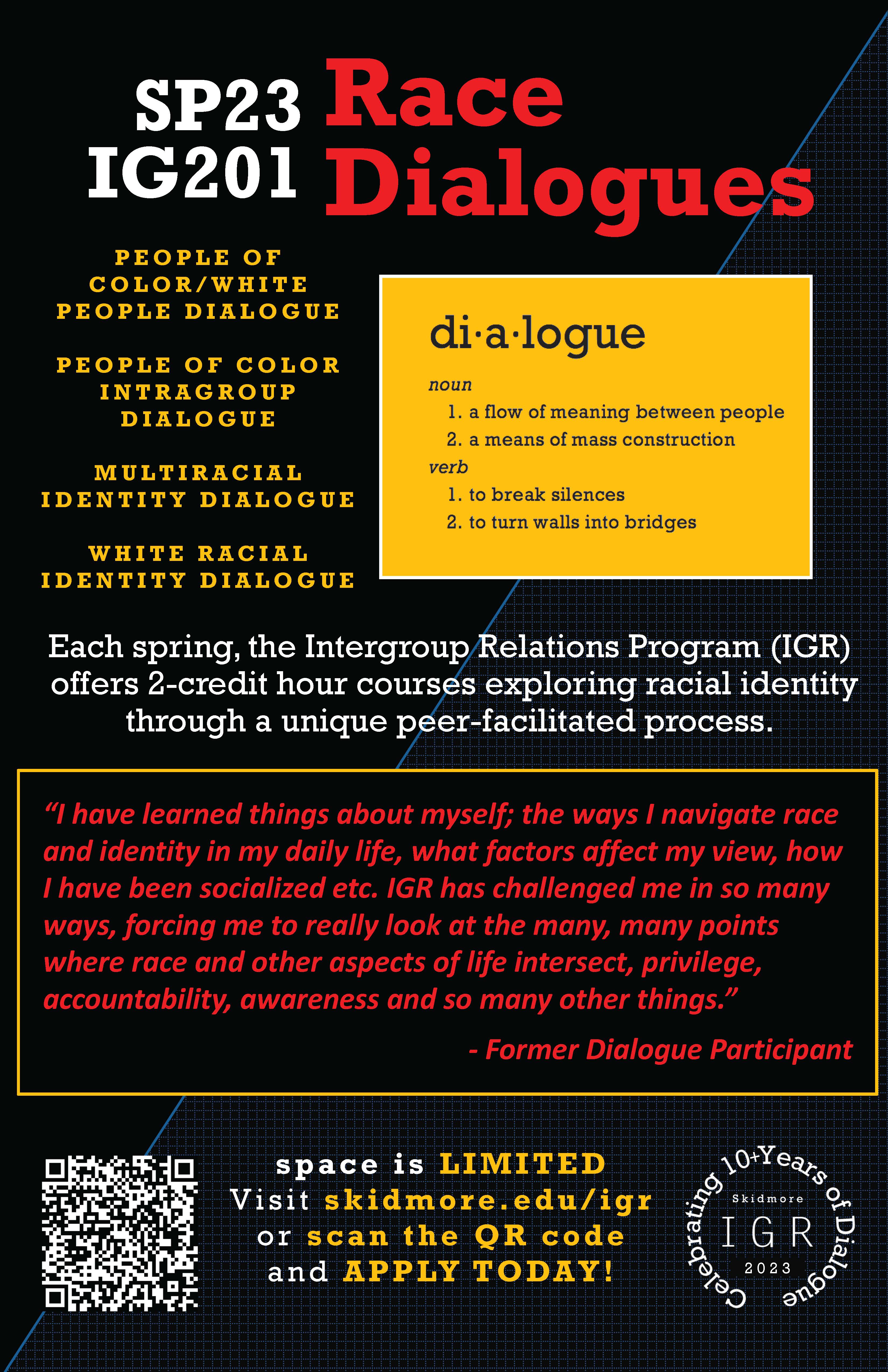 IGR Dialogues Poster