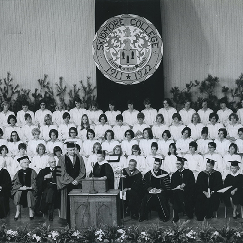 The inauguration of President Joseph C. Palamountain Jr. in 1965