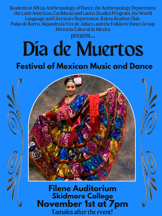 Día de Muertos. Festival of Mexican Music and Dance 2023 poster