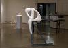 Matthew Neporent's 'Three Corners', Plaster & steel sculpture.