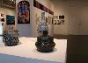 Ceramic pieces by Carly Patkin, Natalie Smith, and Alice Barrett in foreground