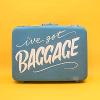 Annica Lydenberg, Hand-lettering on found suitcase, from ‘I’m a Piece of Garbage’ series