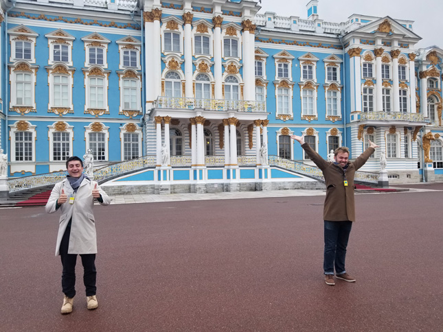 Anthony Nikitopoulos at Catherine Palace in Russia