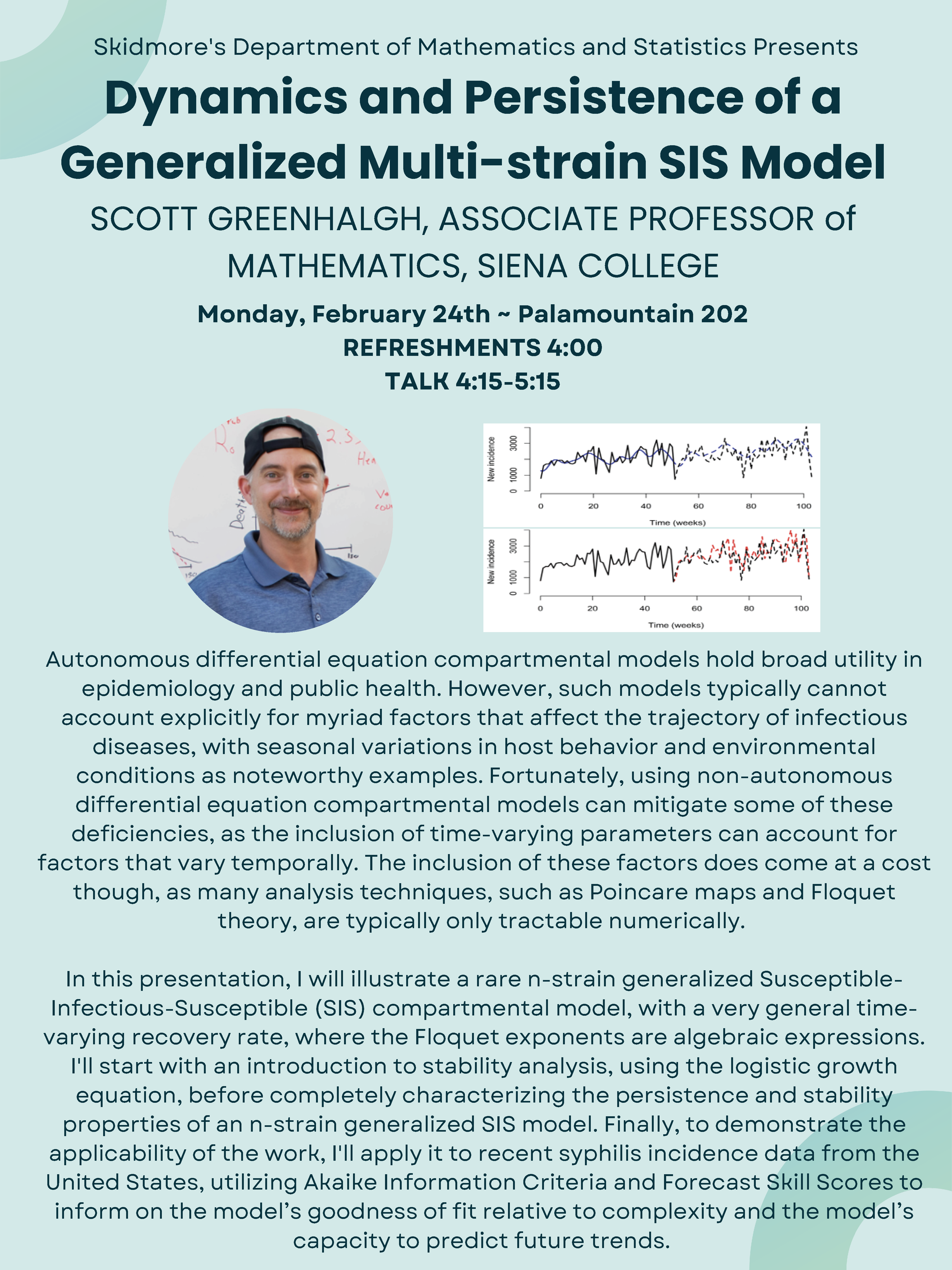 Image of flyer for Scott Greenhalgh talk at Skidmore College 2/24/2025