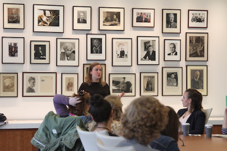 Meeting in the New York Times conference room