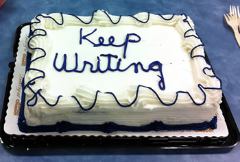 Keep Writing Cake