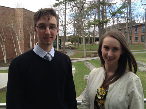 Emerson O'Donnell '15 and Hanna Levine '14