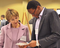 gail dudack '70, Melvis Langyintuo '12