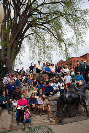 Community volunteers for the tree inventory