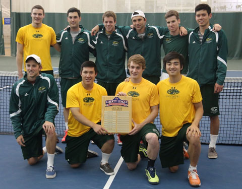 Liberty+League+title-winning+men%27s+tennis+team