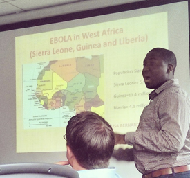 Musa Komeh ’15 presents at Clinton Foundation Musa Komeh ’15 presents at Clinton Foundation