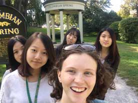 Visting Saratoga's springs.