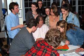 Bob Turner and students, Election Night 2015 Bob Turner and students, Election Night 2015