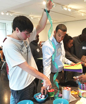 Students participate at Tang Museum Design-Thinking workshop