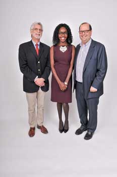 Roy Rotheim, Stella Langat ’16, Ken Freirich