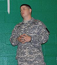 Staff Sergeant Thomas Meyers talks about his war experiences