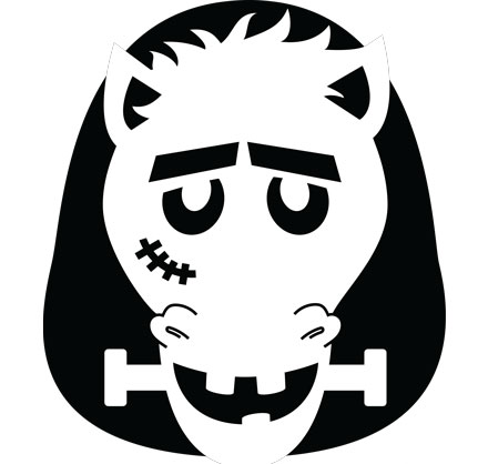 Skids Scribner pumpkin stencil