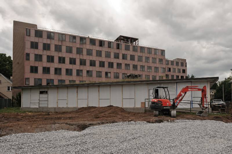 Moore Hall demolition 