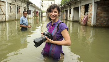 Amy Vitale on location (Photos courtesy of Ami Vitale/National Geographic)