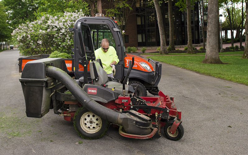 Grounds crew at work