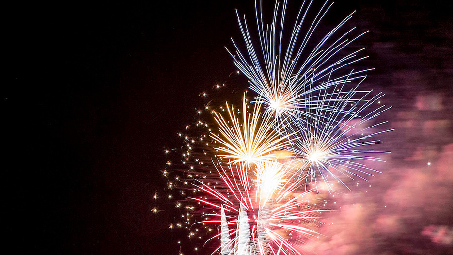 fireworks at Skidmore