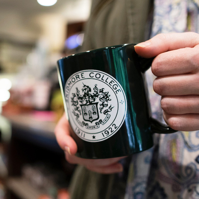 Skidmore College coffee mug