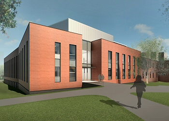 Artist's rendering of the CIS north wing