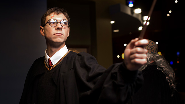 Student dressed as Harry Potter