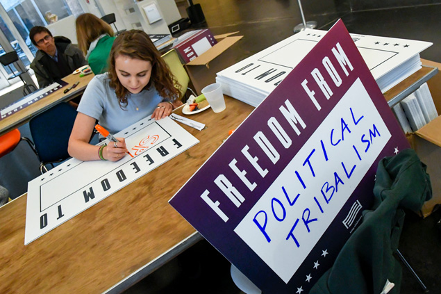 For Freedoms art project at the Tang Teaching Museum at Skidmore College