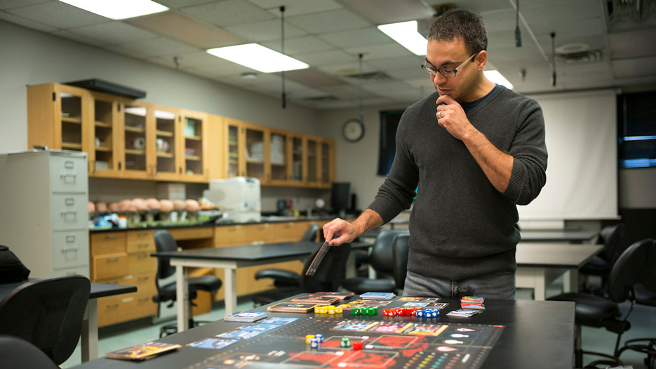 Hassan Lopez, associate professor in Skidmore College’s neuroscience program